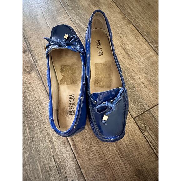 MICHAEL Michael Kors Women's Blue Leather Loafer Flats Size 8.5 - Picture 3 of 7